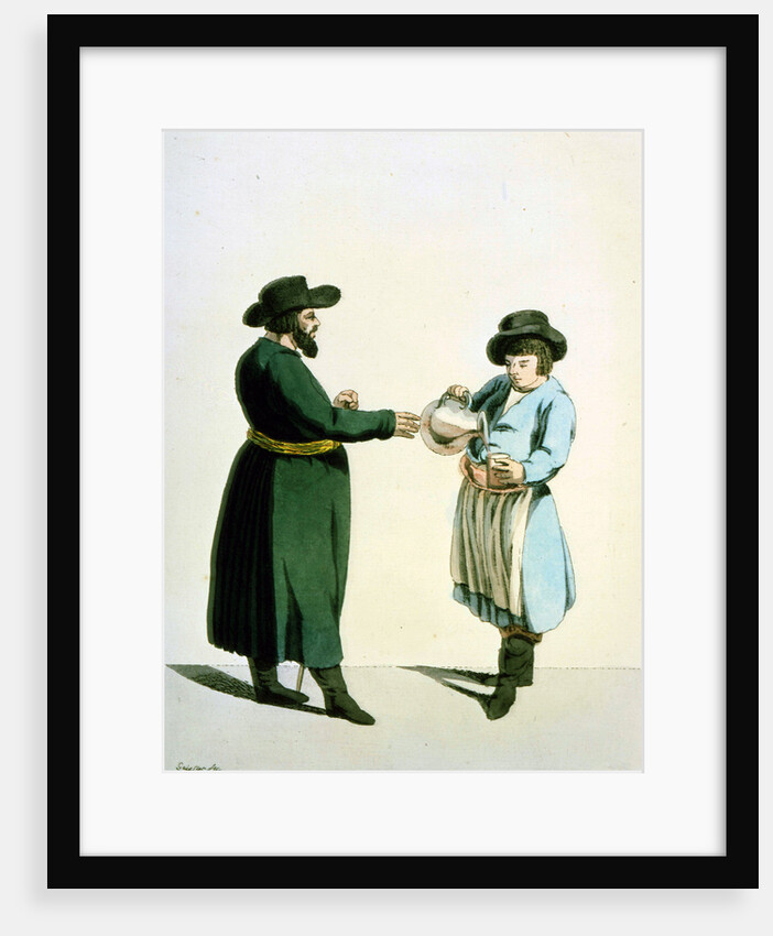 Kvass vendor, 1799. by Christian Gottfried Heinrich Geissler