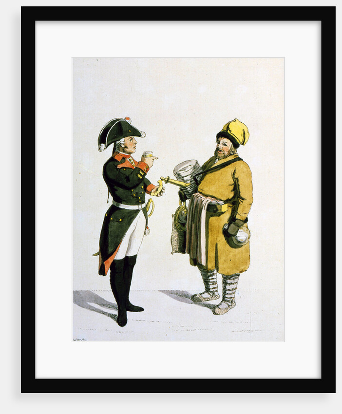 Sbiten vendor, 1799. by Christian Gottfried Heinrich Geissler