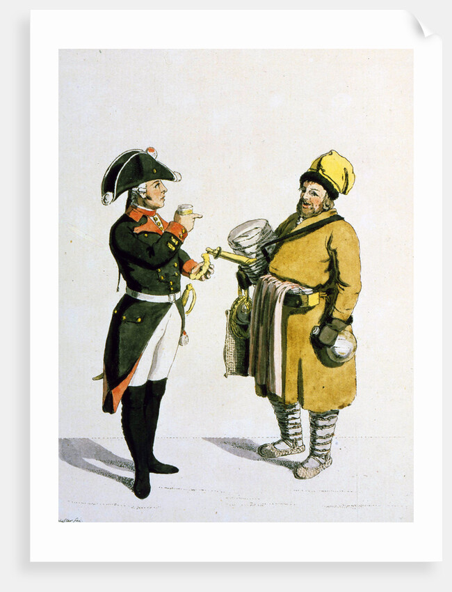 Sbiten vendor, 1799. by Christian Gottfried Heinrich Geissler