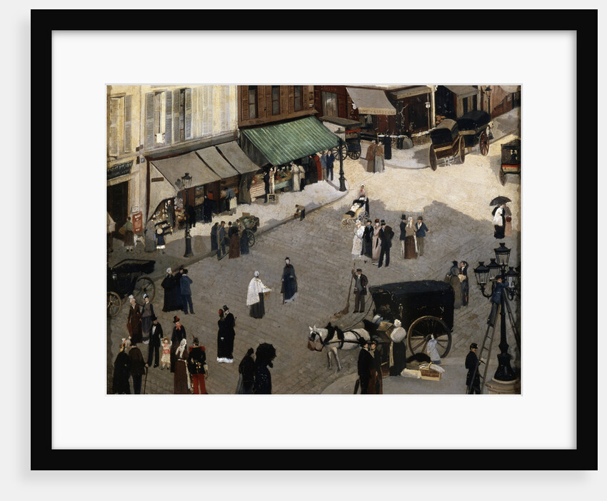 The Place Pigalle in Paris, 1880s. by Pierre Carrier-Belleuse