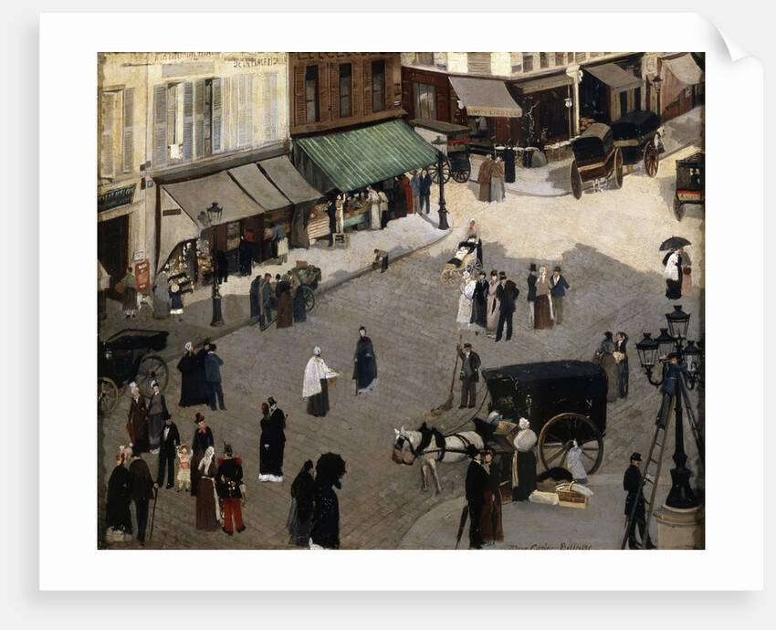 The Place Pigalle in Paris, 1880s. by Pierre Carrier-Belleuse