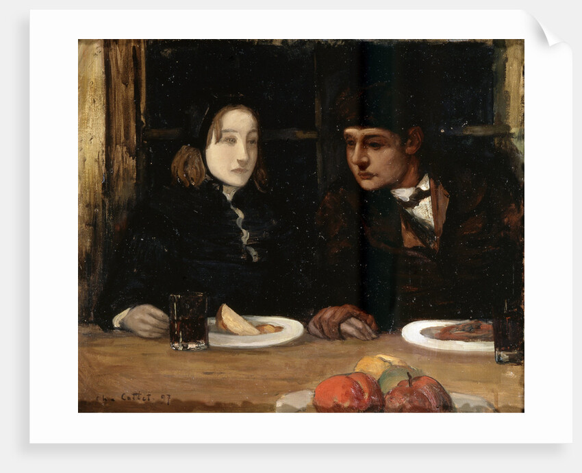 The Farewell Supper, (Toilers of the Sea), 1897. by Charles Cottet