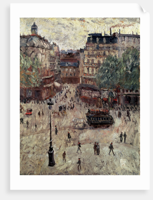 A Square in Paris, 1907. by Georges Leon Dufrenoy