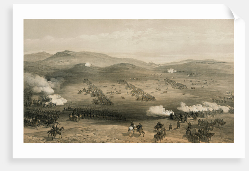 The Charge of the Light Brigade at the Battle of Balaclava, 25 October 1854, 19th century by William Simpson