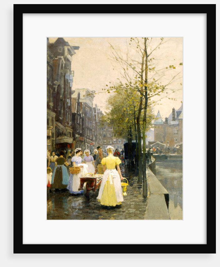 An October Morning in Amsterdam, c1895 by Hans Hermann