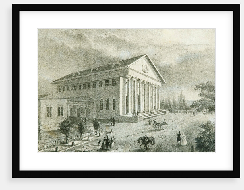 The Summer Theatre in Petrovsky Park, Moscow, Russia, 1840s by Unknown