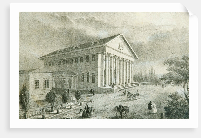 The Summer Theatre in Petrovsky Park, Moscow, Russia, 1840s by Unknown