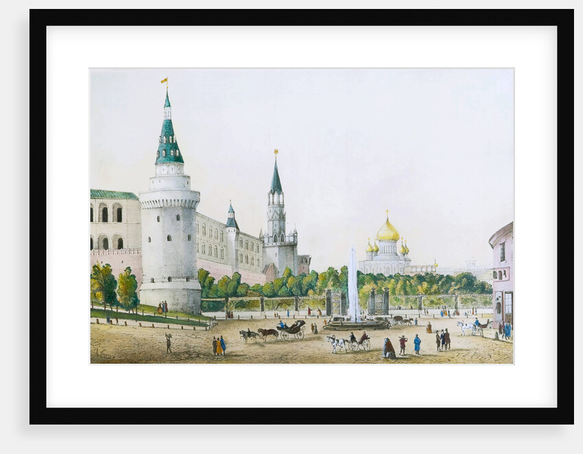 The Kremlin Garden, Moscow, Russia, c1830s-c1840s. by Anonymous