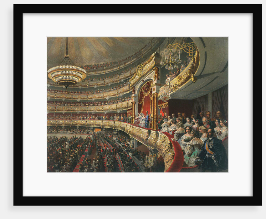 Auditorium of the Bolshoi Theatre, Moscow, Russia by Mihaly Zichy
