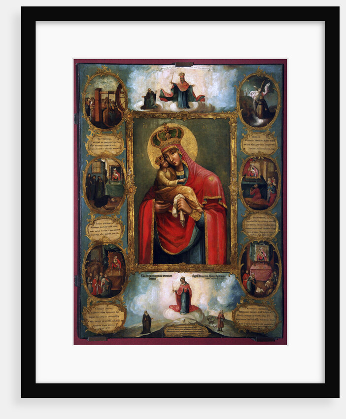 The Mother of God Our Lady of Pochaev, Russian icon, second half of the 18th century by Unknown