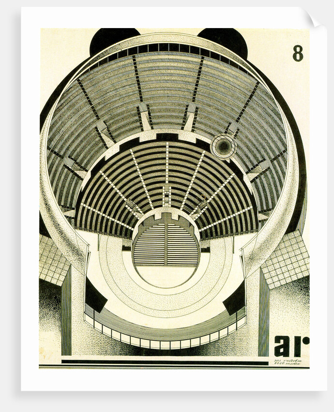 Design for the Palace of the Soviets in Moscow, USSR, c1931-c1933. by Alexander Karra