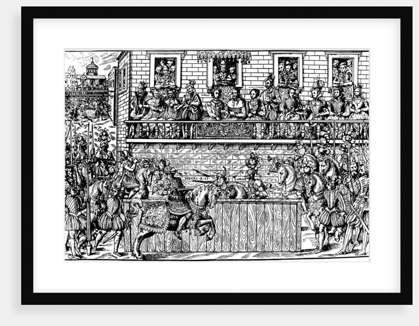 Death of King Henry II at the Tournament, 1559 (1570) by Jean Jacques Perrissin