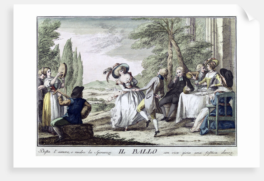 Il Ballo (The Dance), 1790. by Giuseppe Piattoli