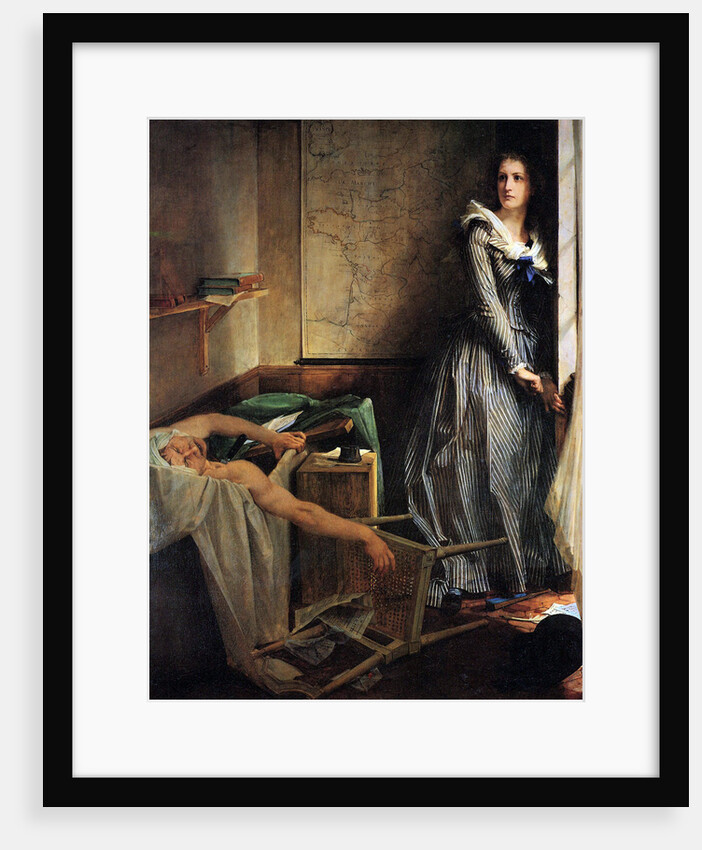 Charlotte Corday after the murder of Marat, 1861. by Paul-Jacques-Aime Baudry