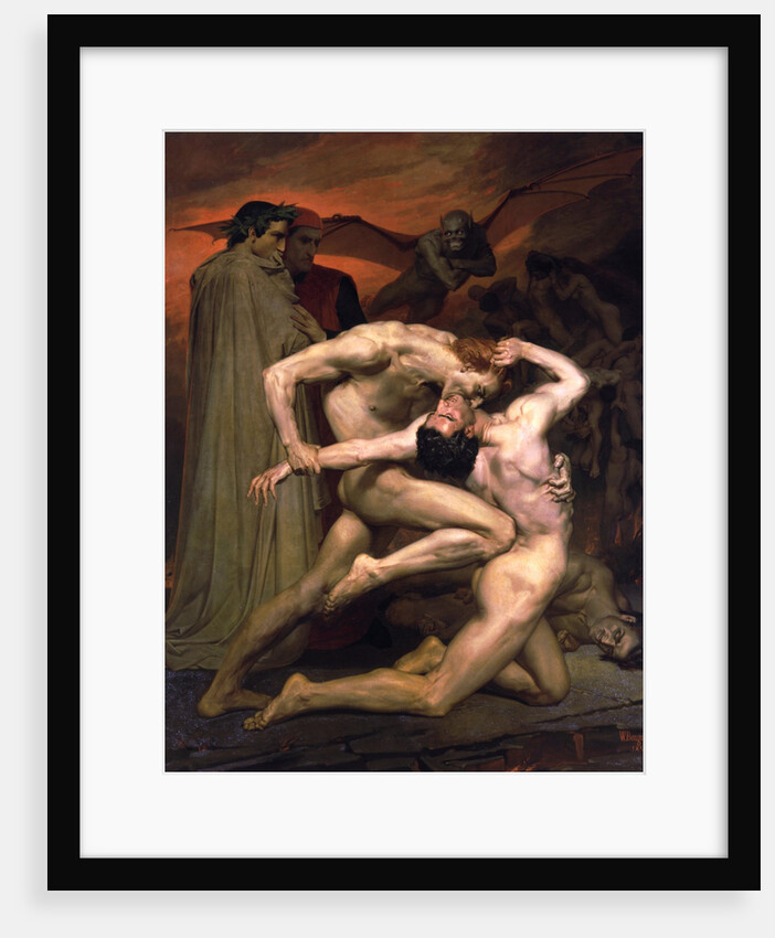 Dante and Virgil in Hell, 1850. by William-Adolphe Bouguereau