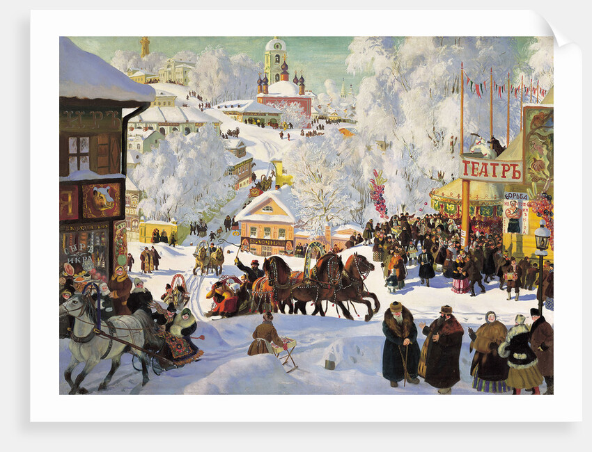 Shrovetide, 1919. by Boris Mikhajlovich Kustodiev