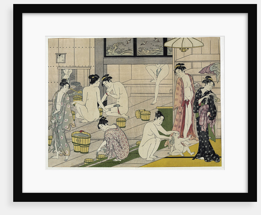 The Bathhouse Women, 1790s. by Torii Kiyonaga