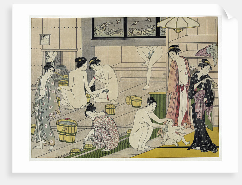 The Bathhouse Women, 1790s. by Torii Kiyonaga