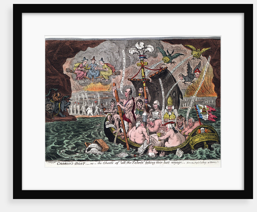 Charons Boat, or the Ghosts of all the Talents taking their last voyage, 1807 by James Gillray