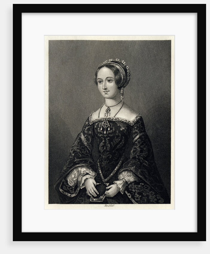 Marguerite de Navarre, Queen Consort of Henry II of Navarre, (1864). by John James Hinchcliff