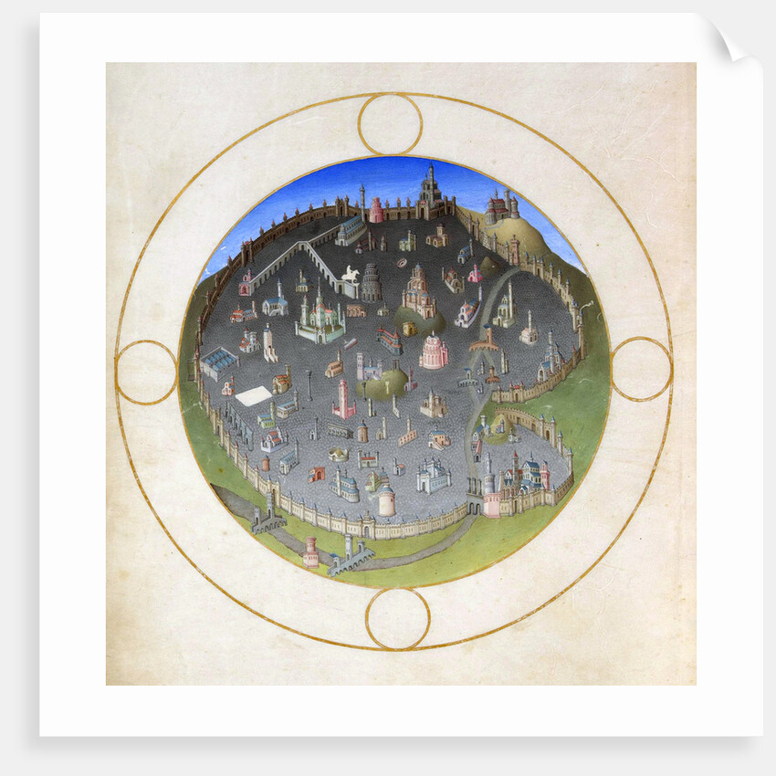 A plan of Rome by Hermann Limbourg