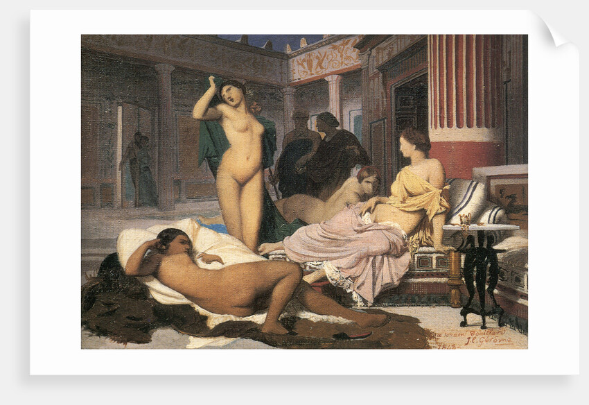 Greek Interior (sketch), 1848. by Jean-Leon Gerome