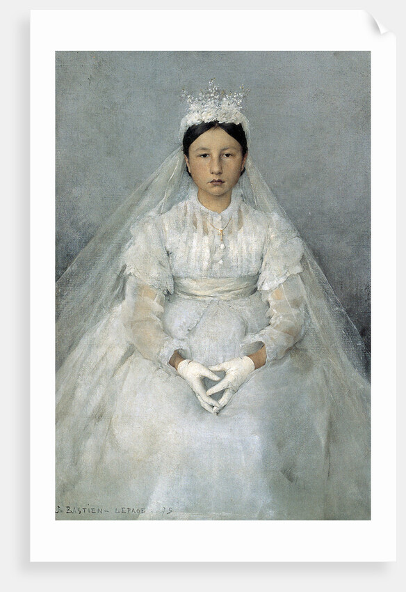 The Communicant, 1875. by Jules Bastien-Lepage