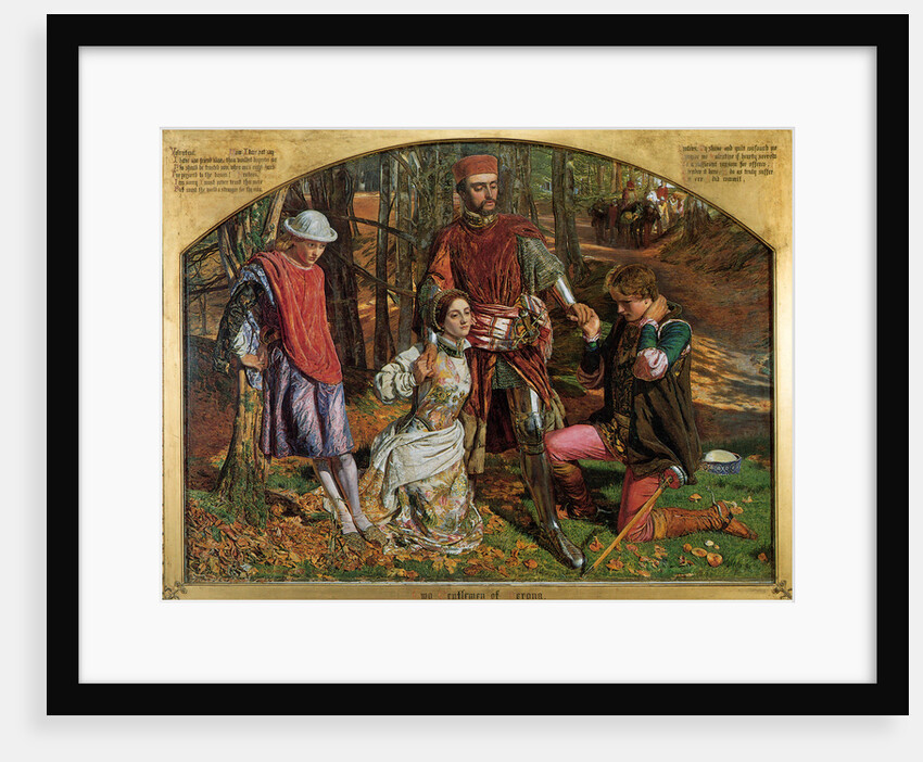 Valentine Rescuing Sylvia from Proteus by William Holman Hunt
