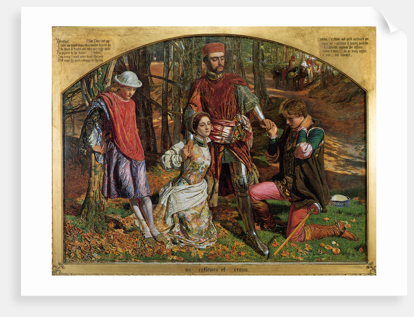 Valentine Rescuing Sylvia from Proteus by William Holman Hunt