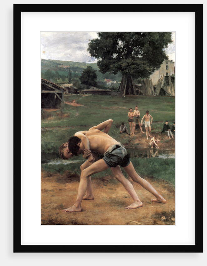 La Lutte (Wrestling), 1889. by Emile Friant