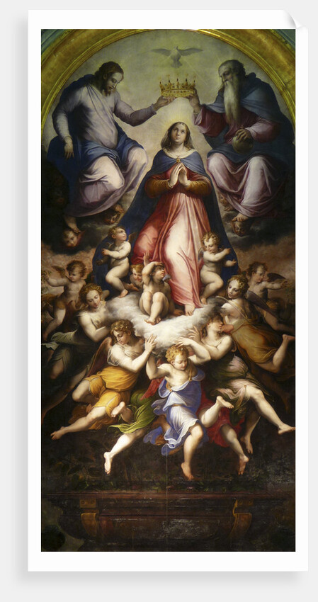 The Coronation of the Virgin, 1571. by Giorgio Vasari