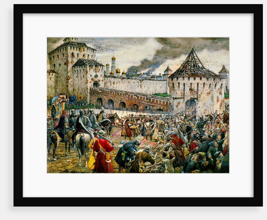 The expulsion of Polish invaders from the Moscow Kremlin, 1612 (late 19th or early 20th century) by Ernest Ernestovich Lissner