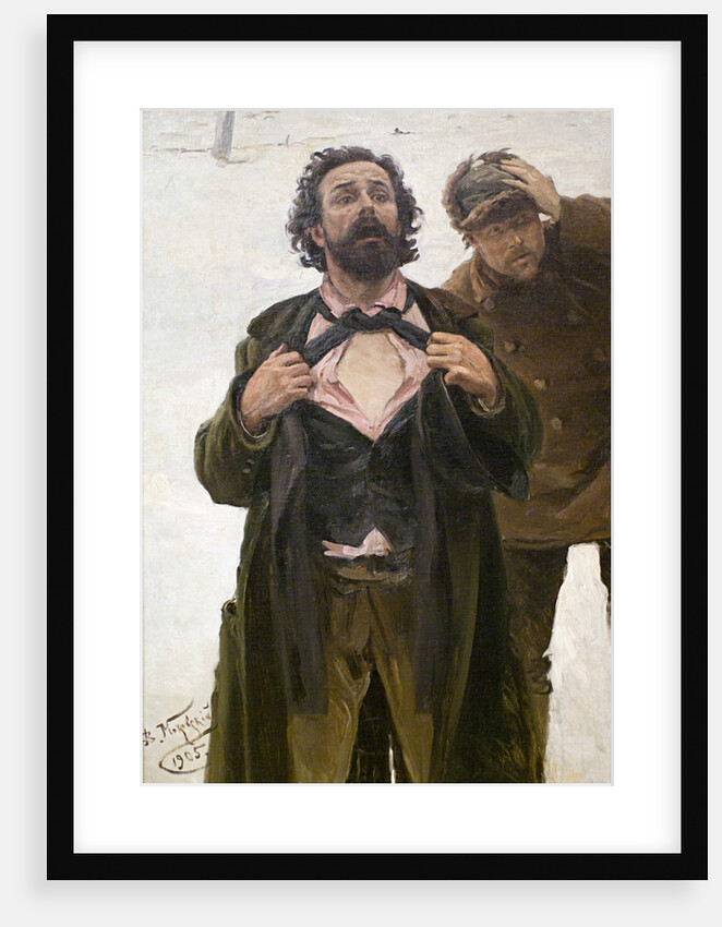 Study for the painting Bloody Sunday (22 January 1905), 1905. by Vladimir Makovsky