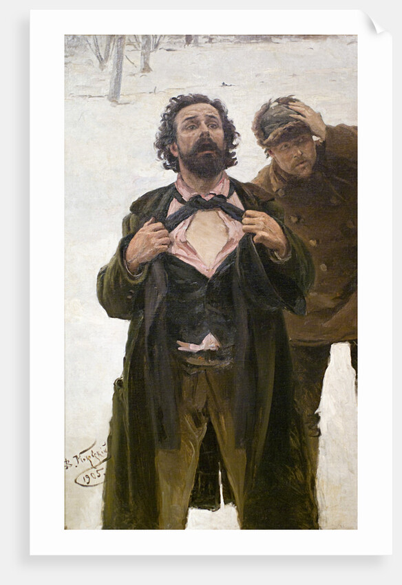 Study for the painting Bloody Sunday (22 January 1905), 1905. by Vladimir Makovsky