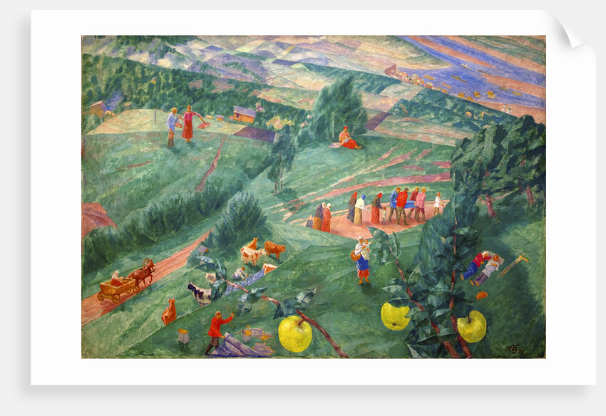 Midday, 1917. by Kuz'ma Petrov-Vodkin