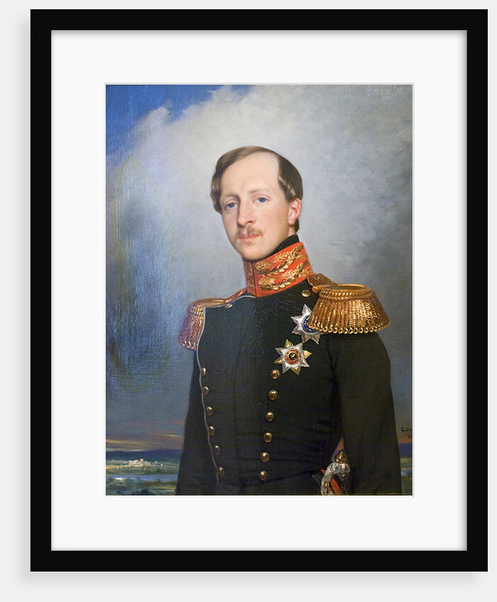 Portrait of Duke Peter of Oldenburg, 1842. by Joseph-Désiré Court
