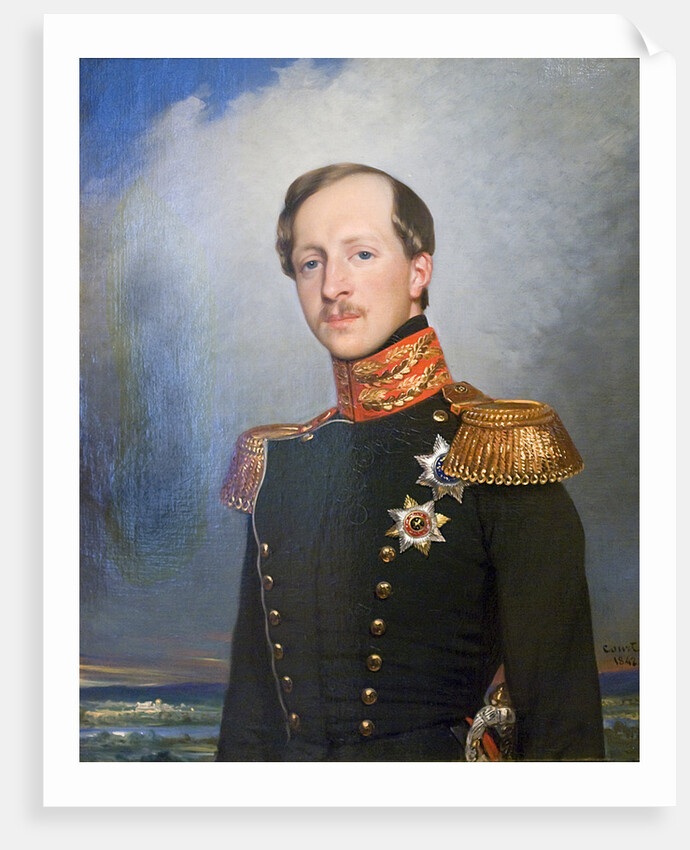Portrait of Duke Peter of Oldenburg, 1842. by Joseph-Désiré Court