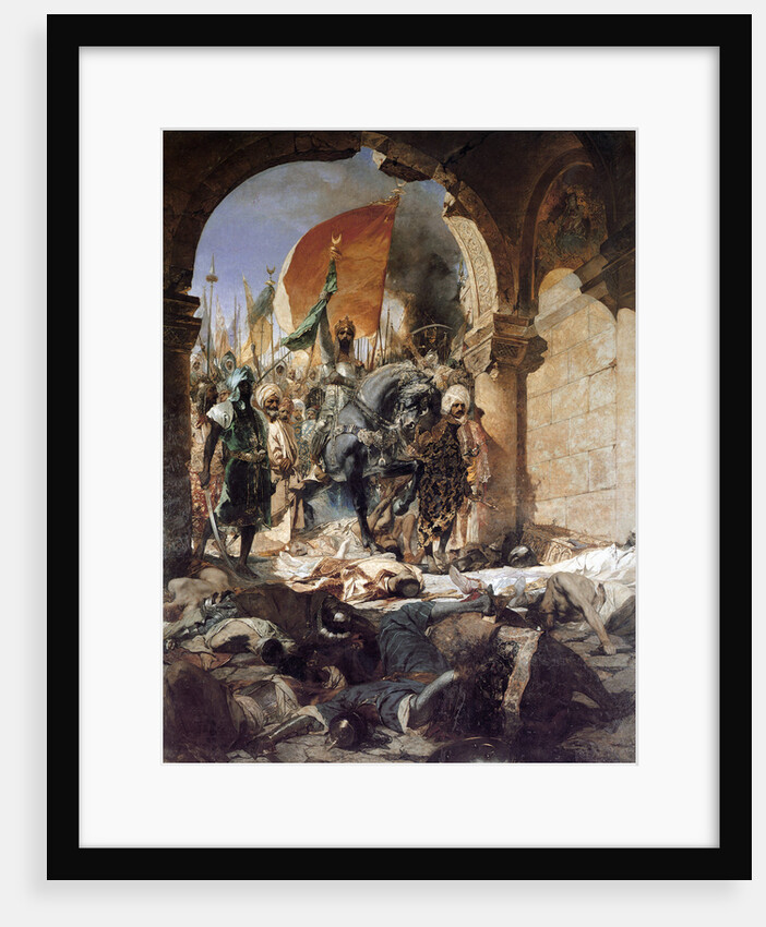 The Entry of Mehmet II into Constantinople, 1876. by Jean Joseph Benjamin Constant