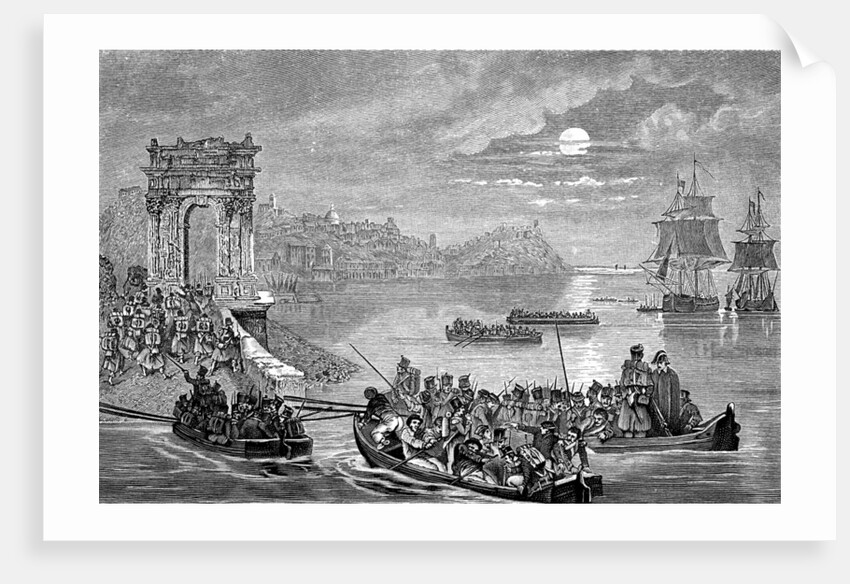 Occupation of Ancona by the French, Italy, 23 February 1832. by Philippe Auguste Jeanron