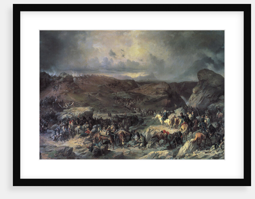 Army of Alexander Suvorov crossing the St Gotthard Pass, September 1799 (19th century). by Alexander von Kotzebue