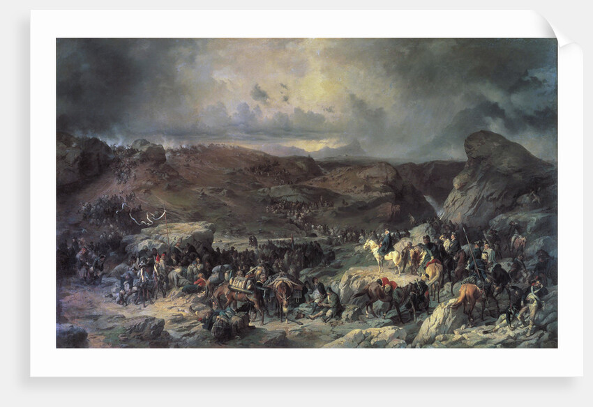 Army of Alexander Suvorov crossing the St Gotthard Pass, September 1799 (19th century). by Alexander von Kotzebue