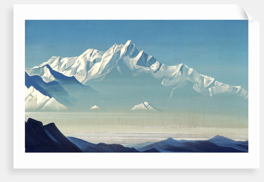 Mount of Five Treasures (Two Worlds), 1933. by Nicholas Roerich