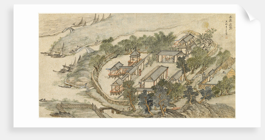 The Five Deer Hermitage, early 17th century by Li Shida