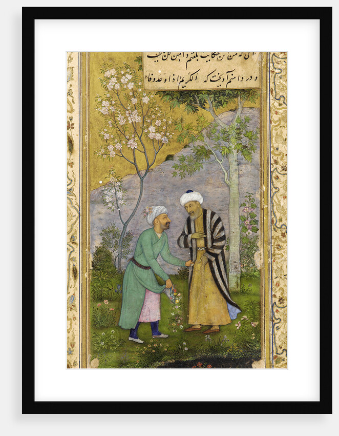 Saadi in a Rose Garden, 1645. by Govardhan