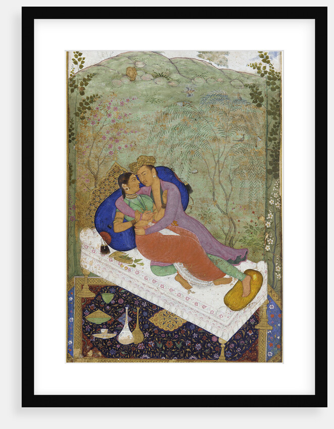 Lovers, c1597. by Manohar