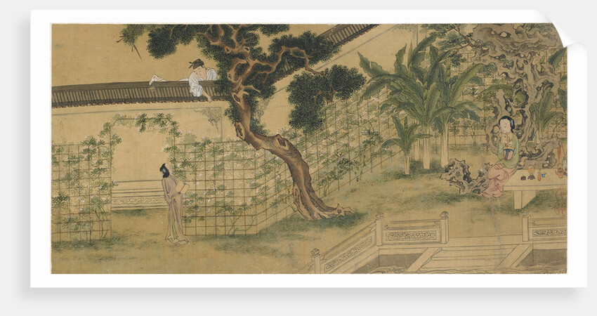 Scene from the play Romance of the West Chamber, by Wang Shifu, 16th century. by Qiu Ying