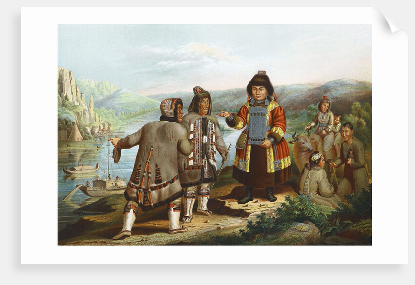 Yakuts at the Lena River, Siberia, Russia, 1862. by Anonymous