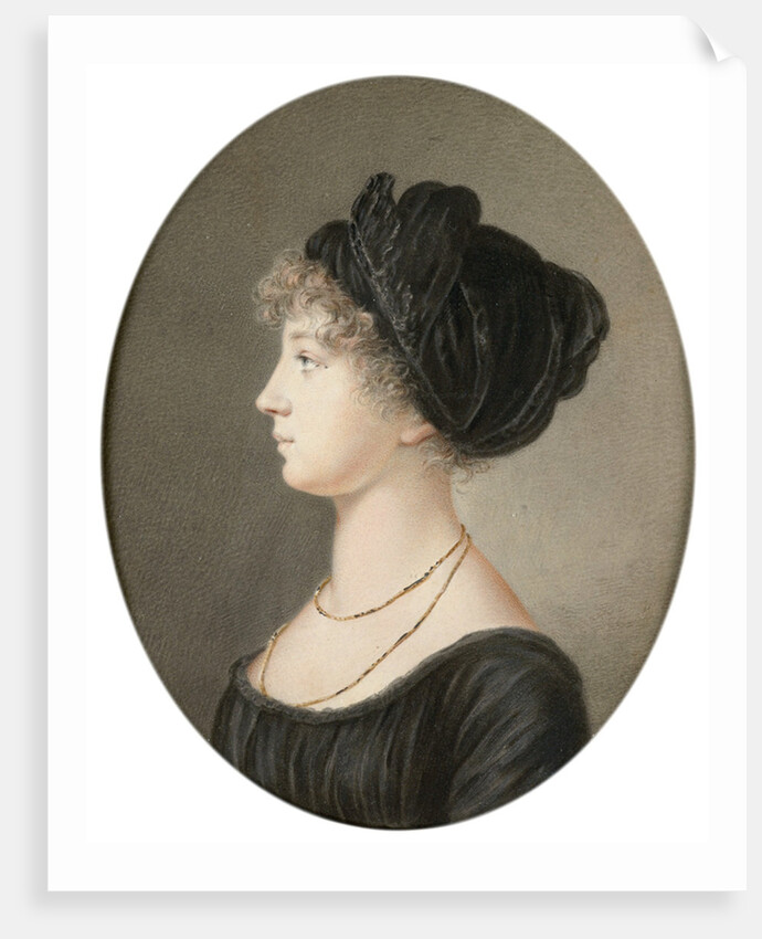 Tsarina Elizabeth Alexeievna of Russia, 1824. by Jean-Henri Benner