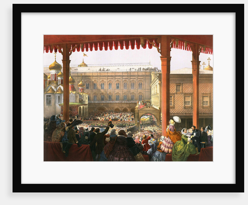 Bow to the People, Coronation of Tsar Alexander II of Russia, Moscow, 1855 (1856) by Anonymous