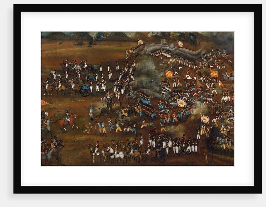 Battle between Persians and Russians near Sultanabad, 13 February 1812 (c1815) by Unknown